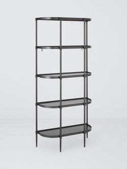 John Lewis Forge Tall Shelving Unit, Black, Black