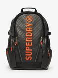 Superdry Tarp All Over Print Rucksack, Black Aop