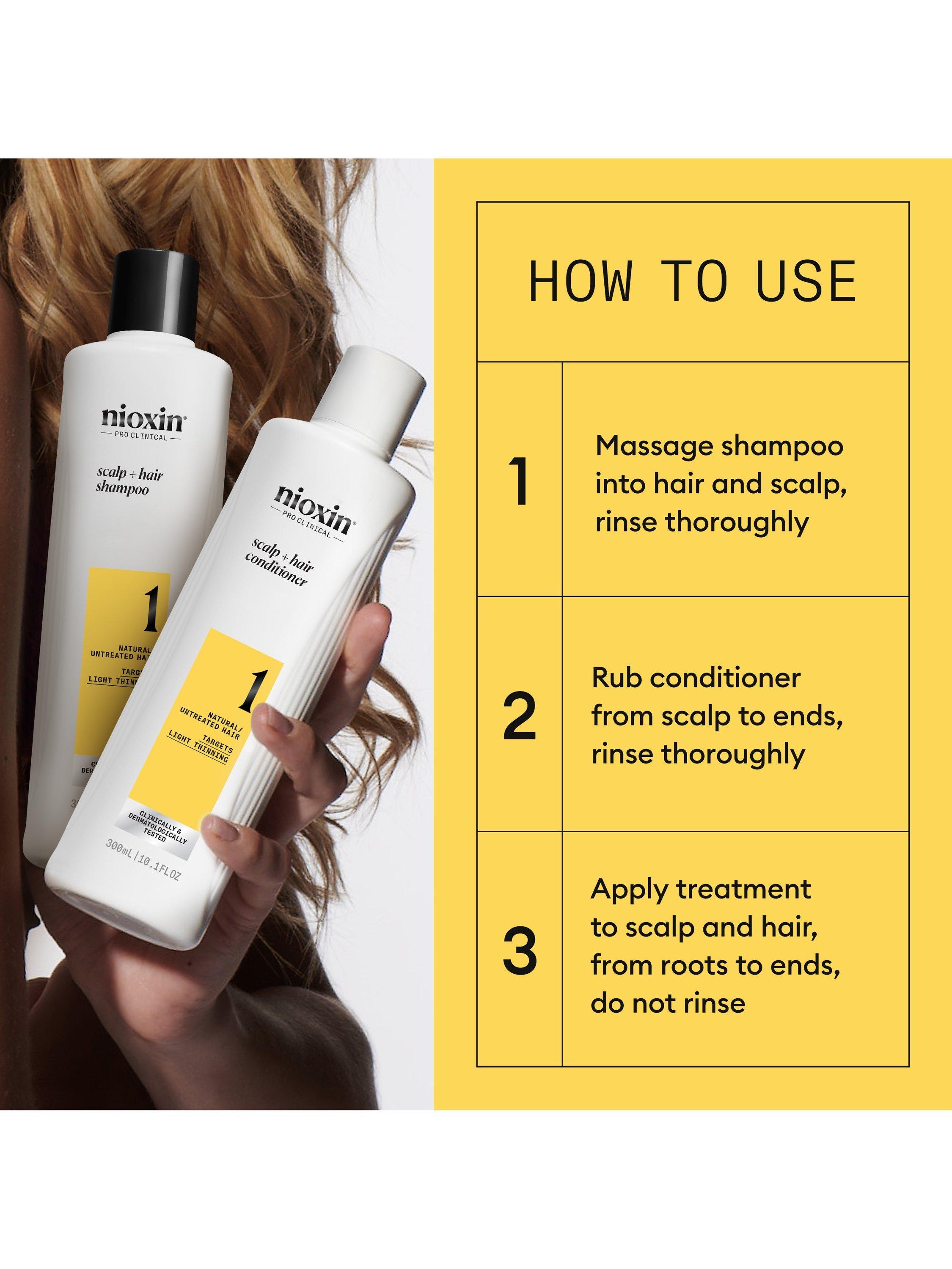 Product image 6 of 11, which shows Nioxin Pro Clinical Scalp + Hair Thickening System Kit 1 for Natural Hair with Light Thinning