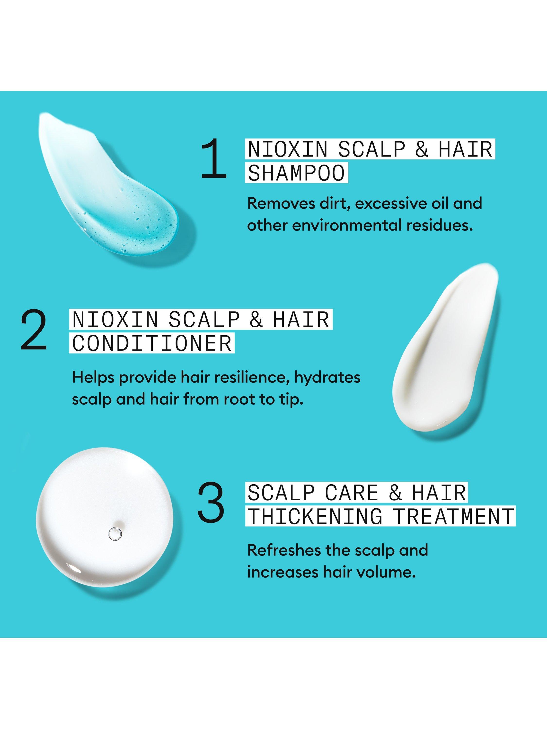 Product image 9 of 11, which shows Nioxin Pro Clinical Scalp + Hair Thickening System Kit 3 for Coloured Or Dry Damaged Hair with Light Thinning