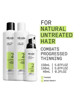 Nioxin Pro Clinical Scalp + Hair Thickening System 2 Trial Kit for Natural Hair with Progressed Thinning - view 2, 