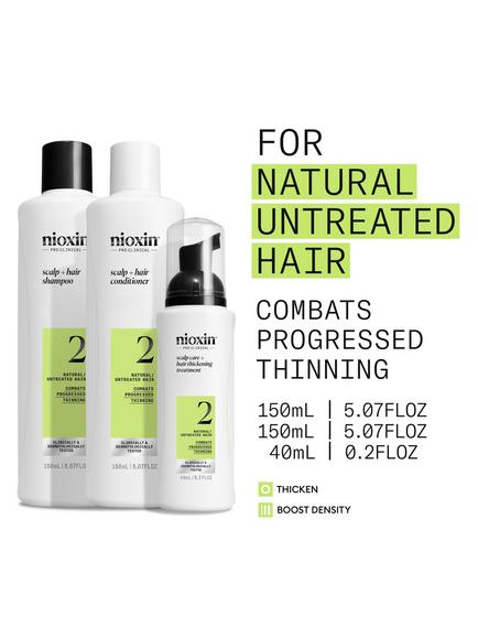 Nioxin Pro Clinical Scalp + Hair Thickening System 2 Trial Kit for Natural Hair with Progressed Thinning - view 2, 