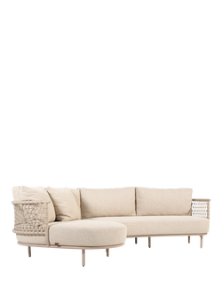 4 Seasons Outdoor Sardinia 3-Seater Garden Chaise Set, Latte - view 2, Latte