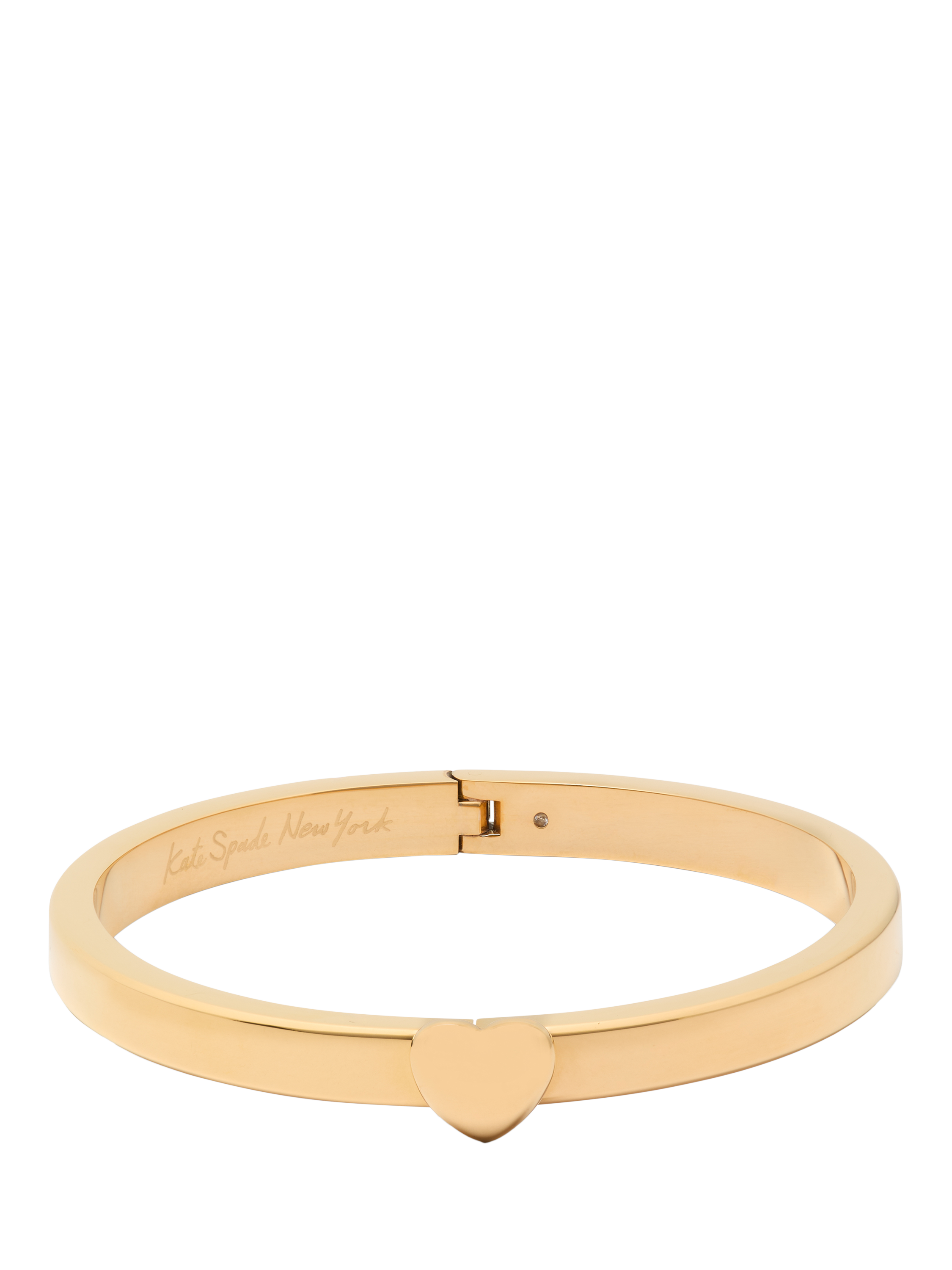 Product image 1 of 3, which shows kate spade new york Polished Heart Bangle, Gold