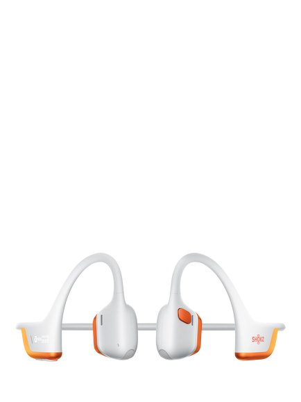 Shokz OpenRun Pro 2 Bluetooth Wireless Open-Ear Headphones, USB-C Charging, EK Limited Edition, Grey and Orange - view 2, Grey And Orange