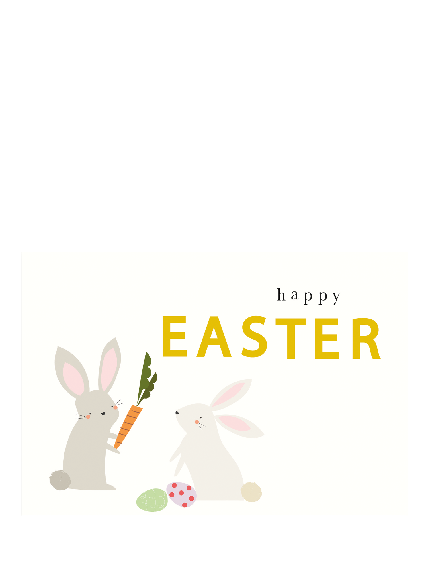 Caroline Gardner Bunny Scene Easter Cards, Pack of 6
