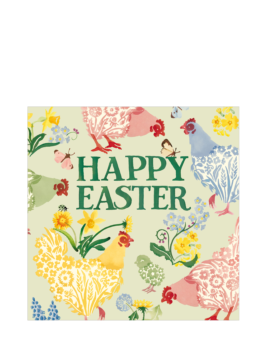 Emma Bridgewater Patterned Chickens Easter Card