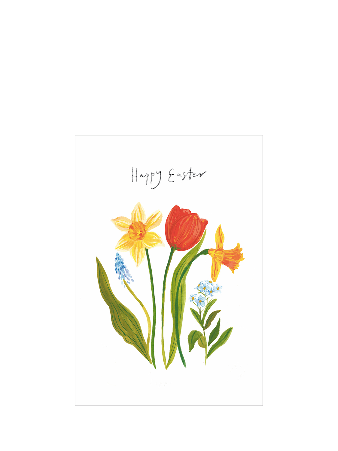Woodmansterne Single Spring Flowers Easter Card
