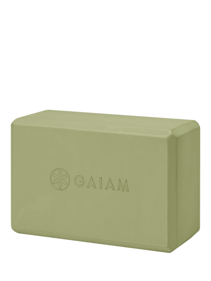 Gaiam Yoga Block, Vintage Green, Vintage Green
