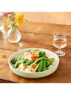 Jamie Oliver Big Love Stoneware Dishy Bowls, Set of 4, 22cm, White/Green - view 2, Multi