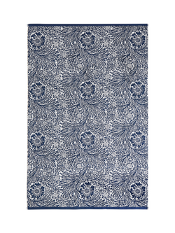 William Morris At Home Marigold Towel, Prussian Blue - view 2, Prussian Blue