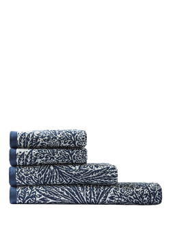 William Morris At Home Marigold Towel, Prussian Blue, Prussian Blue