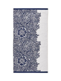 William Morris At Home Marigold Towel, Prussian Blue - view 2, Prussian Blue