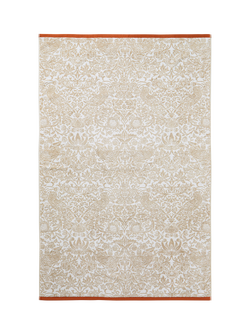 William Morris At Home Strawberry Thief Towel, Linen Rust - view 2, Linen Rust