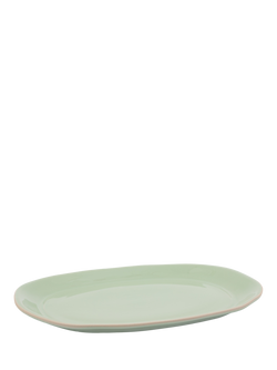 Jamie Oliver Big Love Feast Oblong Stoneware Platter, 41cm, Green, Multi
