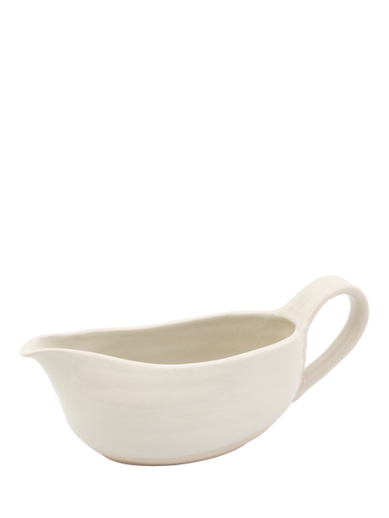 Jamie Oliver Big Love Stoneware Great Gravy Boat, 400ml, White, Multi