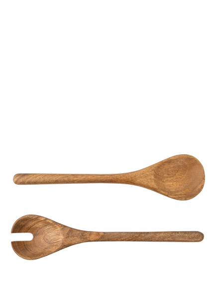 Jamie Oliver Big Love Mango Wood Salad Servers, Set of 2, Multi