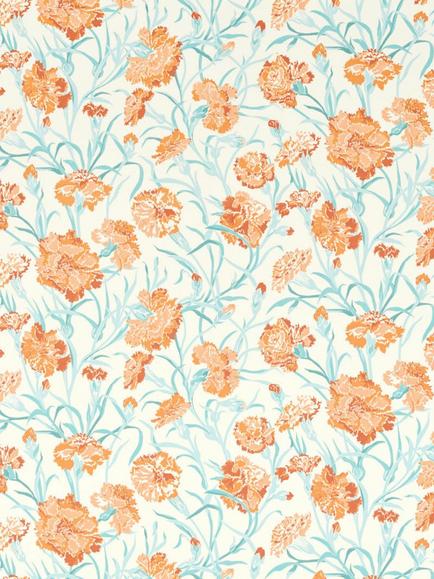 Harlequin Fleur de Joie Furnishing Fabric, Paprika/Aqua