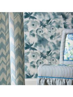 Harlequin Suisai Furnishing Fabric - view 2, Sky/Sweet Pea/First