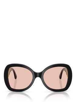 CHANEL Round Sunglasses CH5531, Black - view 2, Black
