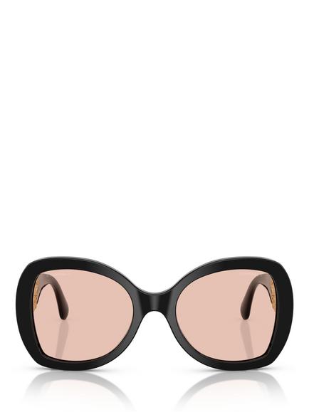 CHANEL Round Sunglasses CH5531, Black - view 2, Black