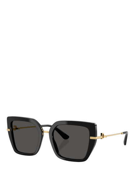 Dolce & Gabbana DG4474 Women's Square Sunglasses, Black, Black