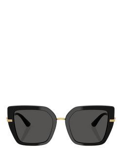 Dolce & Gabbana DG4474 Women's Square Sunglasses, Black - view 2, Black