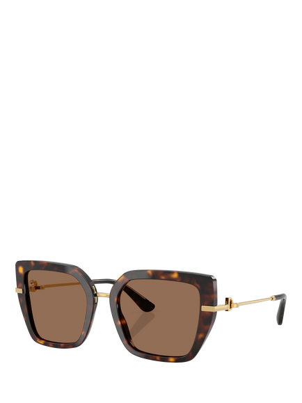 Dolce & Gabbana DG4474 Women's Square Sunglasses, Havana, Havana