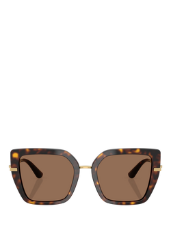 Dolce & Gabbana DG4474 Women's Square Sunglasses, Havana - view 2, Havana