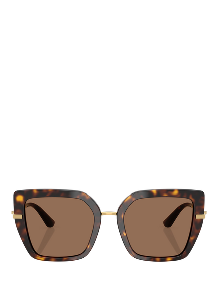 Dolce & Gabbana DG4474 Women's Square Sunglasses, Havana - view 2, Havana