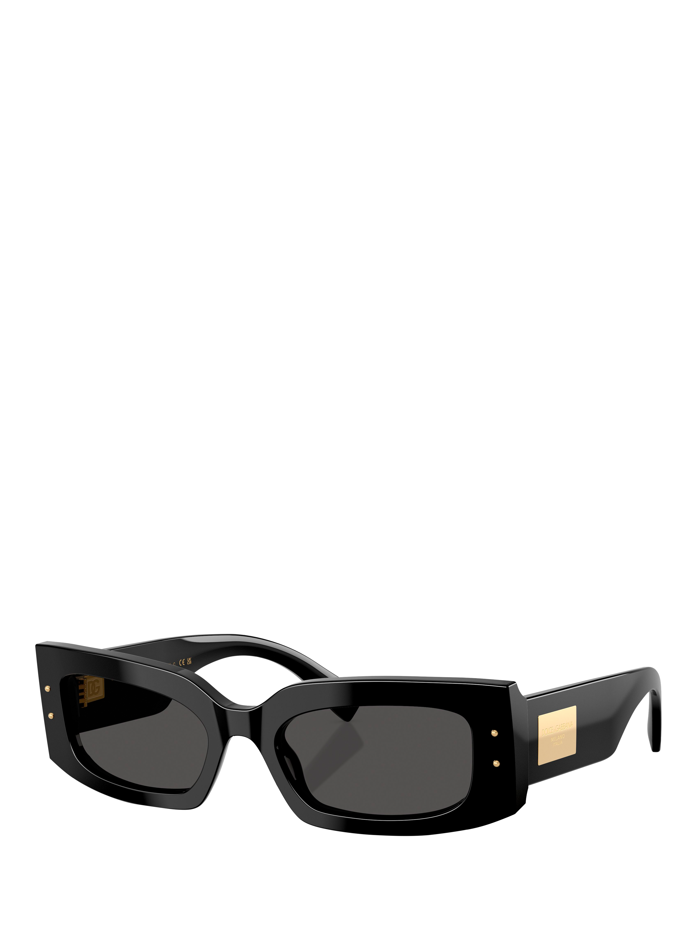 Product image 1 of 5, which shows Dolce & Gabbana DG4479 Women's Rectangular Sunglasses, Black