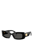 Dolce & Gabbana DG4479 Women's Rectangular Sunglasses, Black