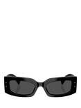 Dolce & Gabbana DG4479 Women's Rectangular Sunglasses, Black