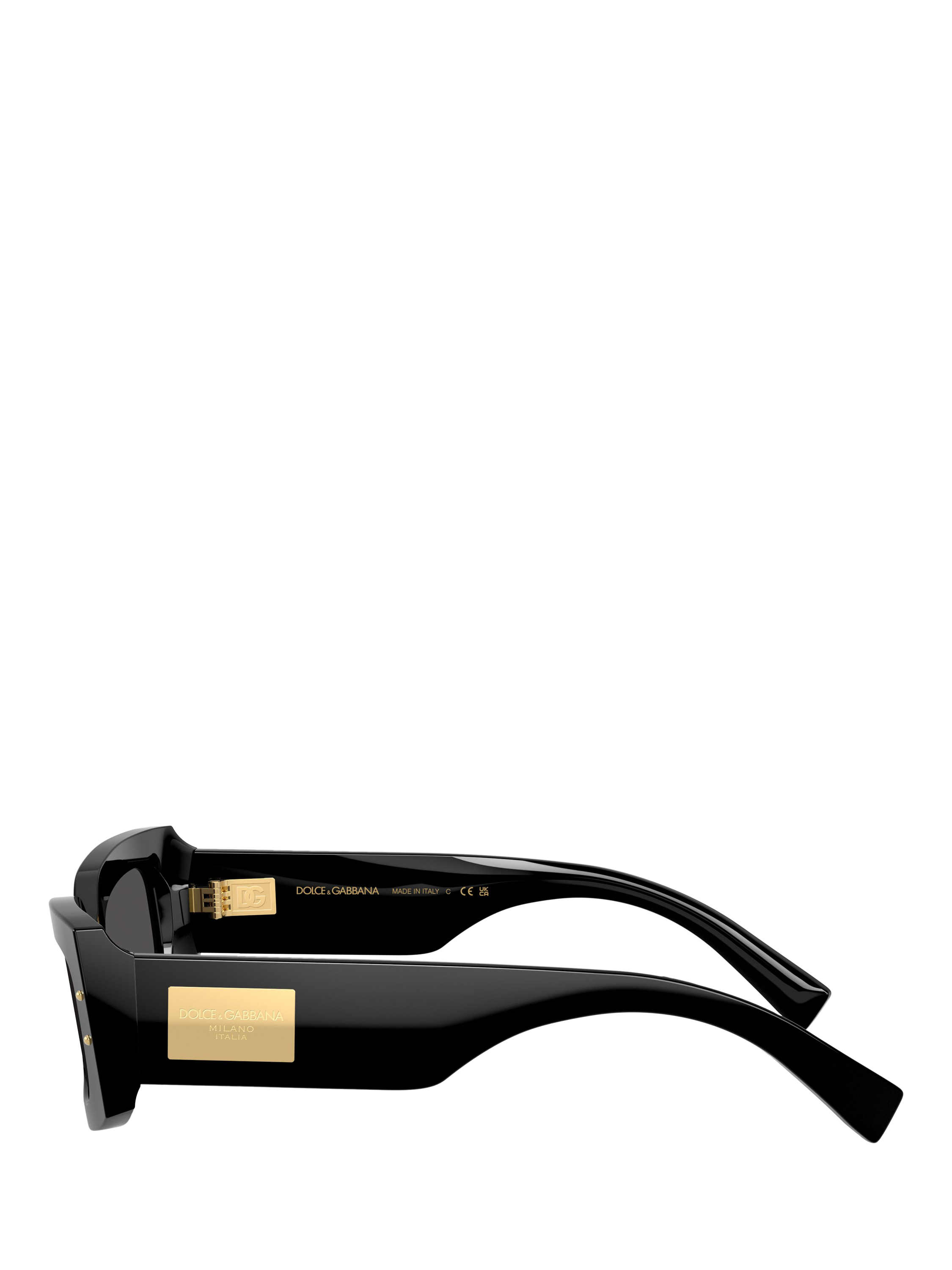 Product image 3 of 5, which shows Dolce & Gabbana DG4479 Women's Rectangular Sunglasses, Black