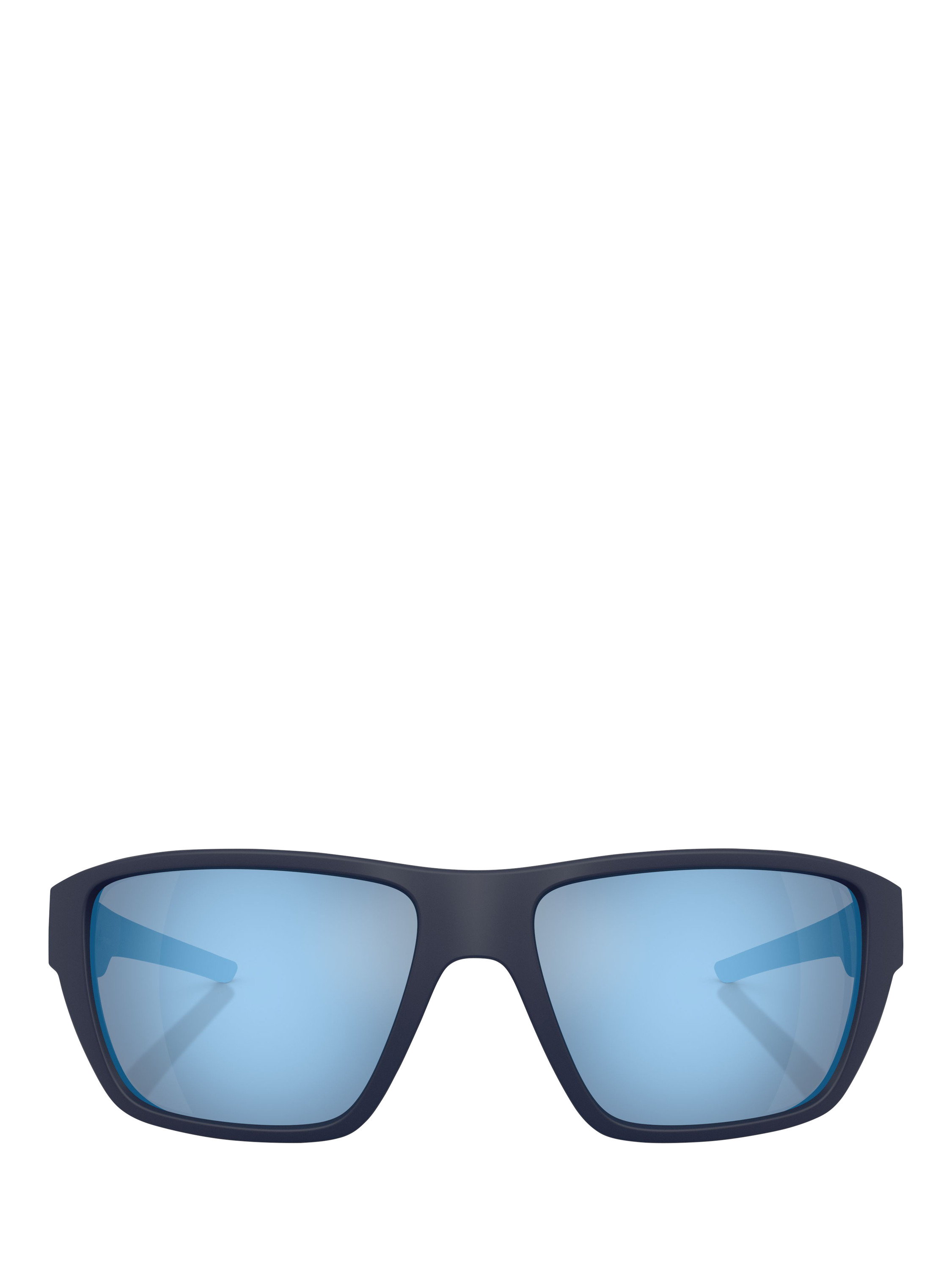 Product image 2 of 6, which shows Scuderia Ferrari 0FZ6012U Wrap Sunglasses, Matte Blue/Mirror Blue