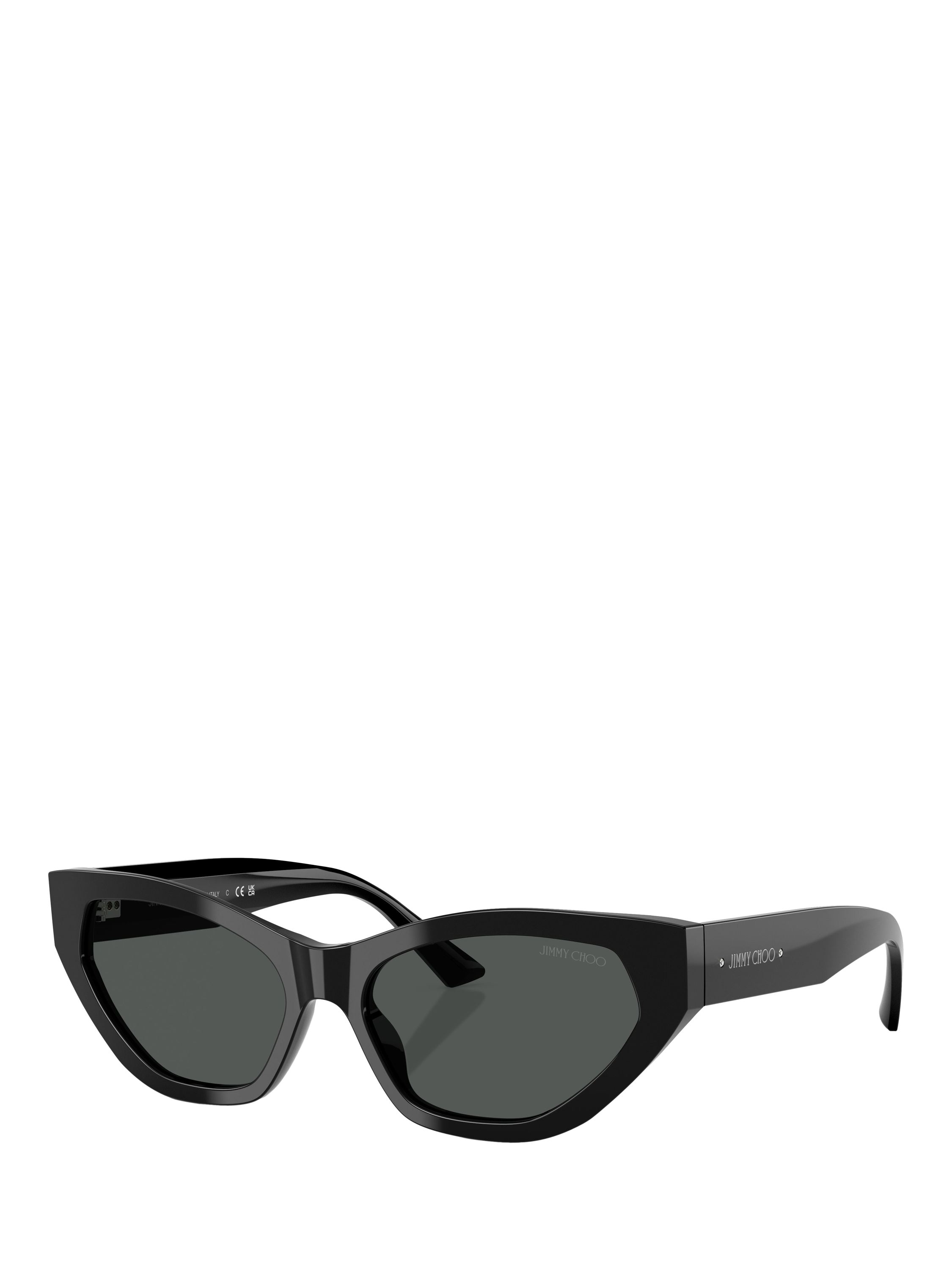 Product image 1 of 5, which shows Jimmy Choo 0JC5022B Cat's Eye Sunglasses, Black