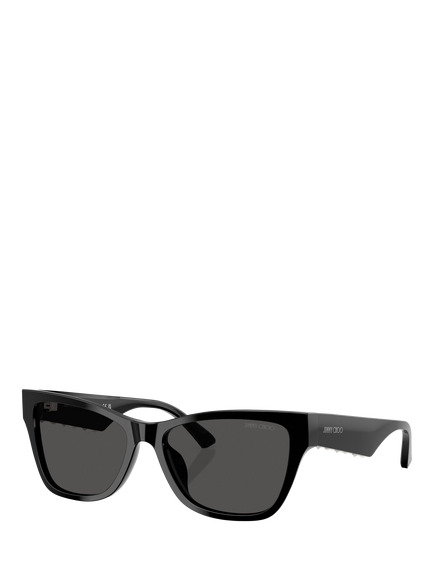 Jimmy Choo 0JC5024HU D-Frame Sunglasses, Black/Grey