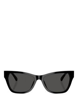 Jimmy Choo 0JC5024HU D-Frame Sunglasses - view 2, Black/Grey