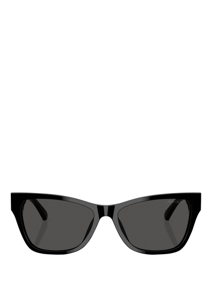 Jimmy Choo 0JC5024HU D-Frame Sunglasses - view 2, Black/Grey