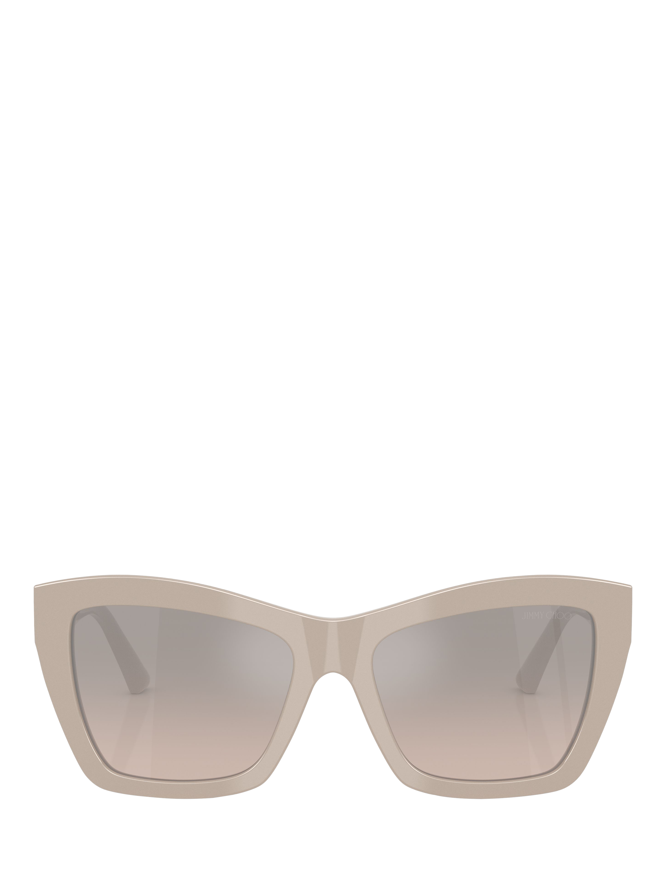 Product image 2 of 5, which shows Jimmy Choo 0JC5031 Square Sunglasses, Beige/Pink Grey