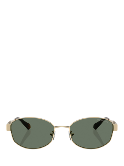 Michael Kors 0MK1161 Square Sunglasses, Light Gold/Green - view 2, Light Gold/Green