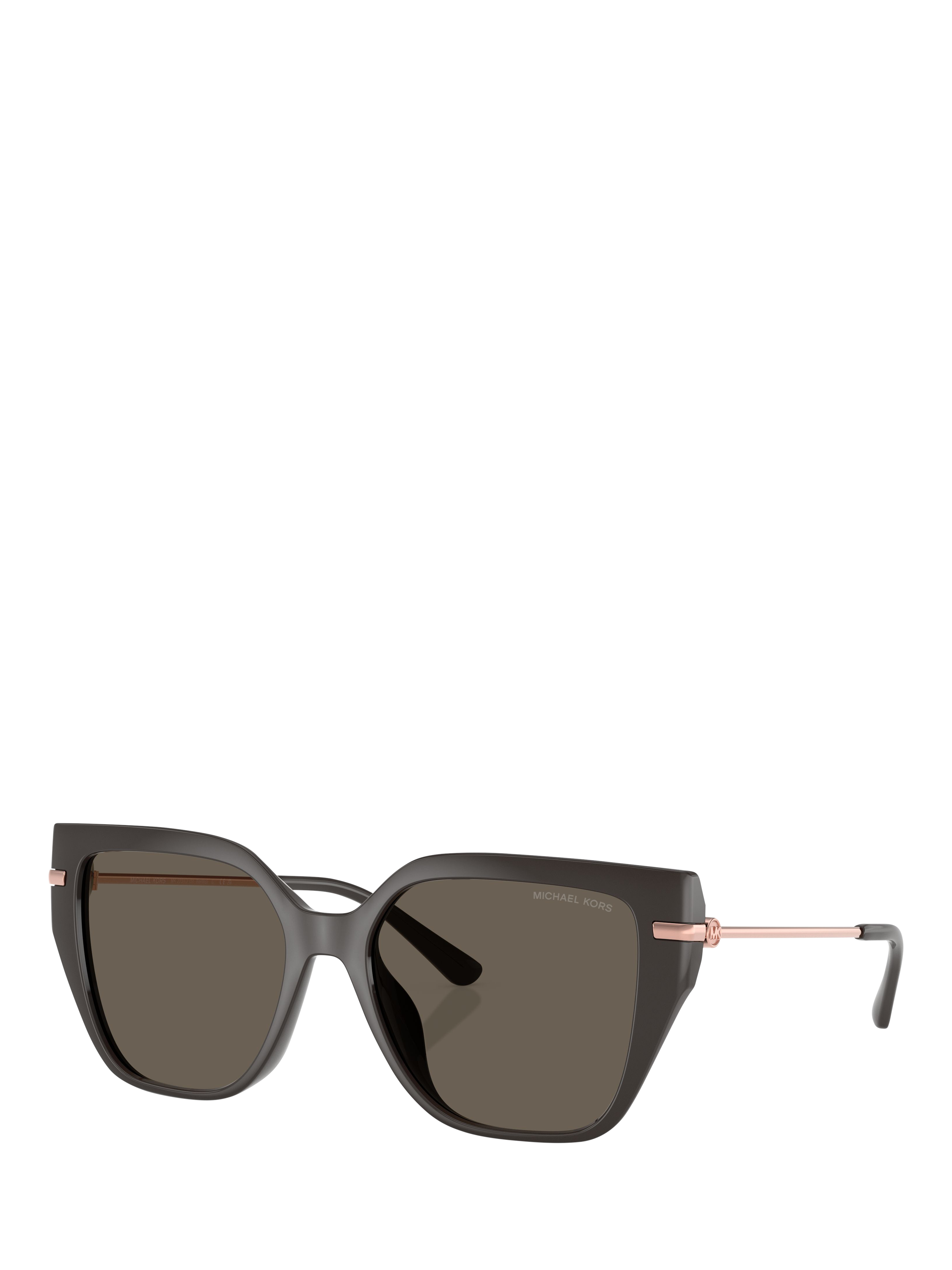 Product image 1 of 5, which shows Michael Kors 0MK2231U Cat's Eye Sunglasses, Ash/Grey