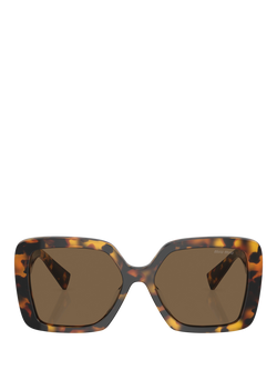 Miu Miu 0MU10YS Square Sunglasses, Honey Havana - view 2, Honey Havana