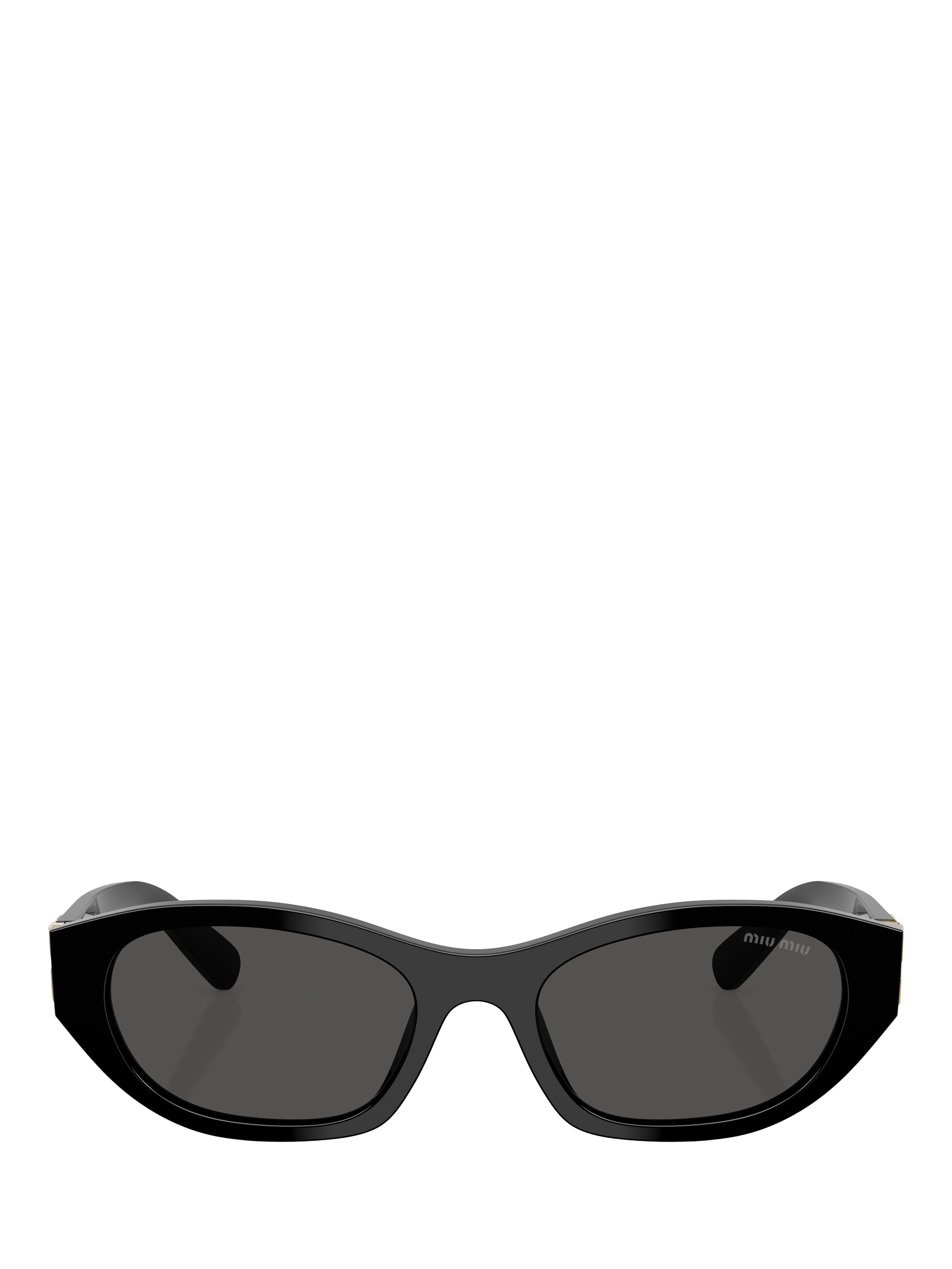 Product image 2 of 5, which shows Miu Miu MUA03S Women's Oval Sunglasses, Black/Grey