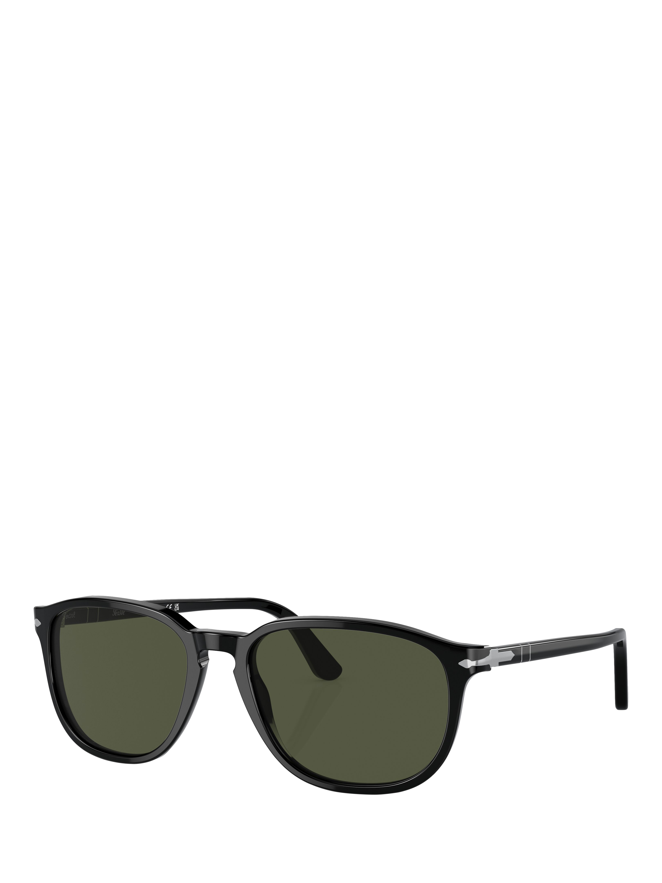 Persol 0PO3019S Round Sunglasses Black