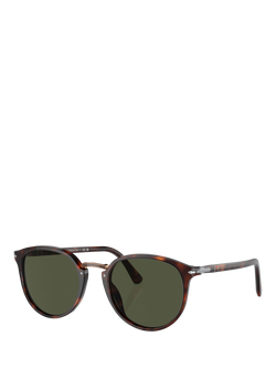 Persol 0PO3210S Round Sunglasses, Havana, Havana
