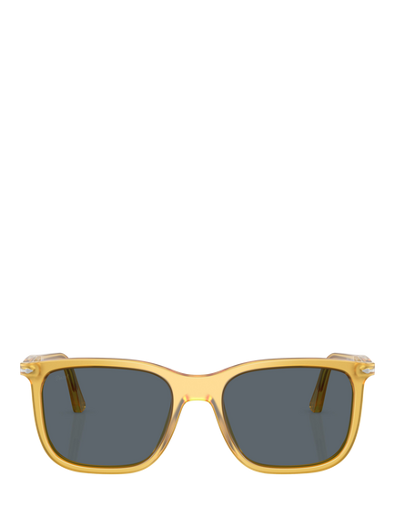 Persol PO3357S Unisex Rectangular Sunglasses, Miele - view 2, Miele
