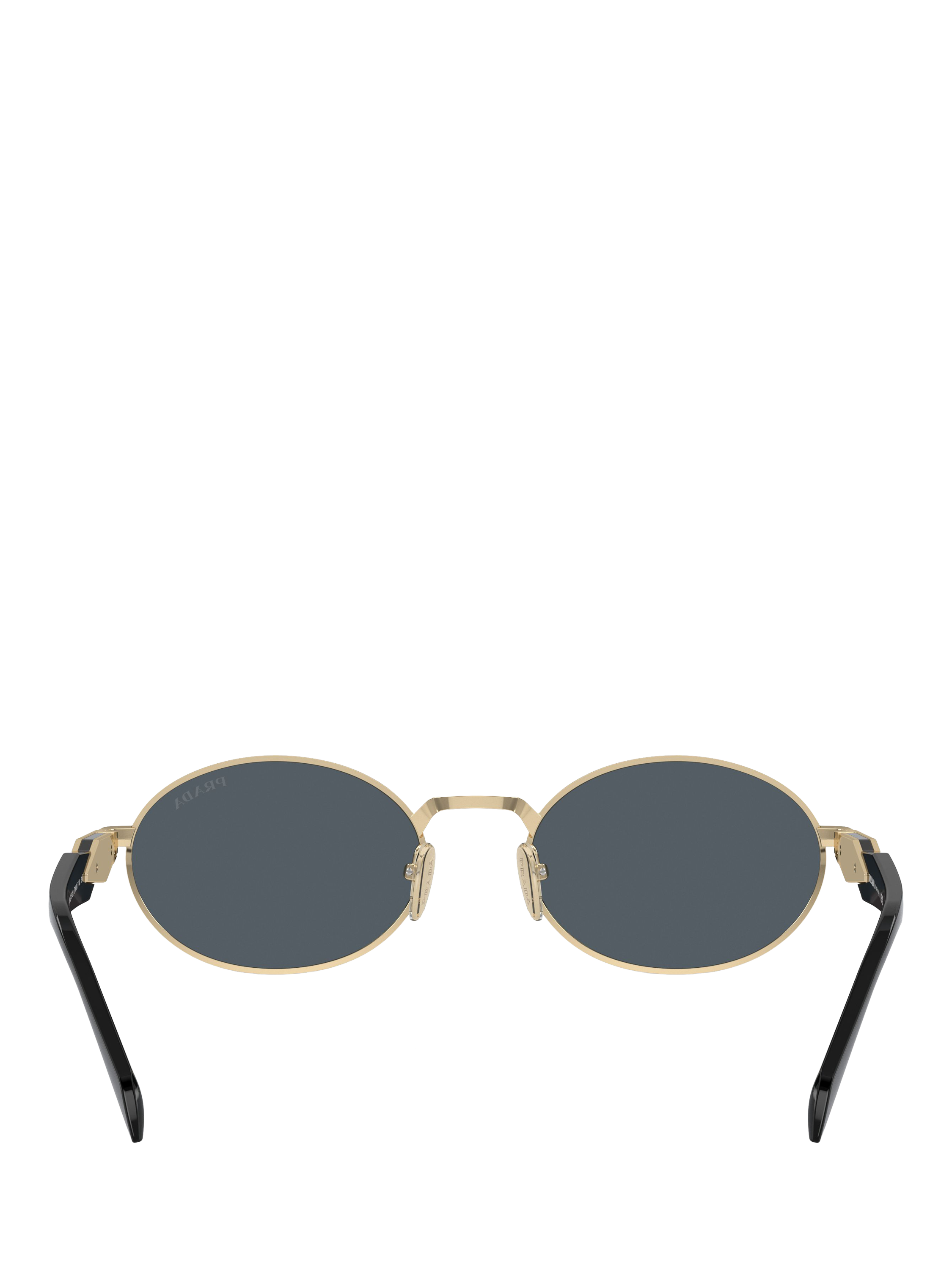 Product image 4 of 5, which shows Prada PR65ZS Women's Oval Sunglasses, Pale Gold/Grey