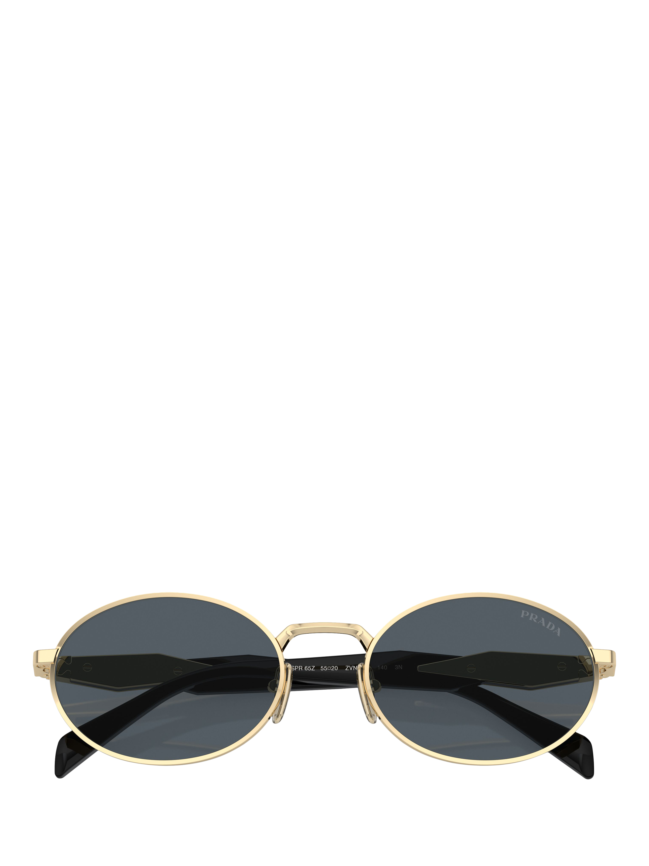Product image 5 of 5, which shows Prada PR65ZS Women's Oval Sunglasses, Pale Gold/Grey