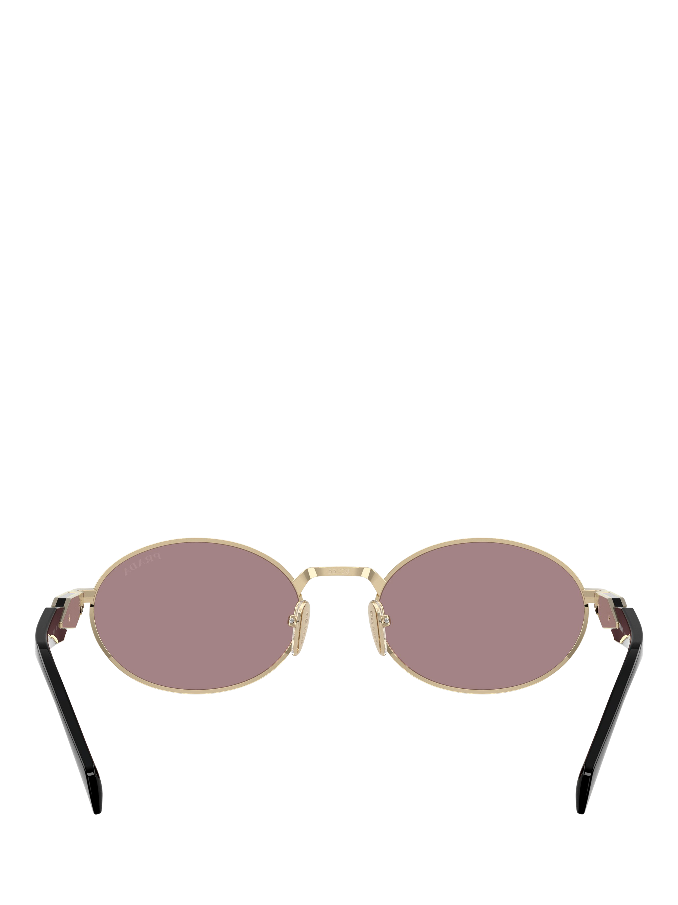 Product image 4 of 5, which shows Prada PR 65ZS Women's Oval Sunglasses, Pale Gold
